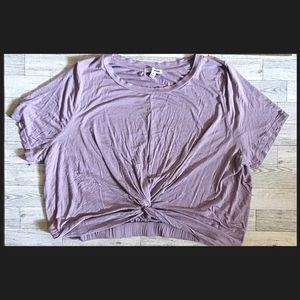 Purple Fashion Nova crop top